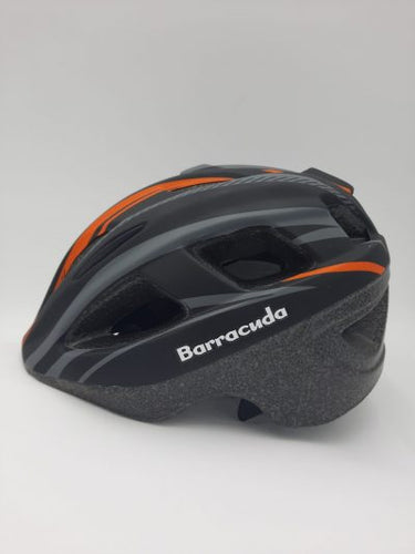 Kid's Bike Helmet - Black/Orange Barracuda