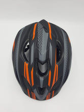 Load image into Gallery viewer, Kid&#39;s Bike Helmet - Black/Orange Barracuda