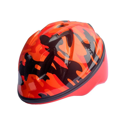 Evo Beep Beep Toddler Bike Helmet - Orange Camo - 44-50cm